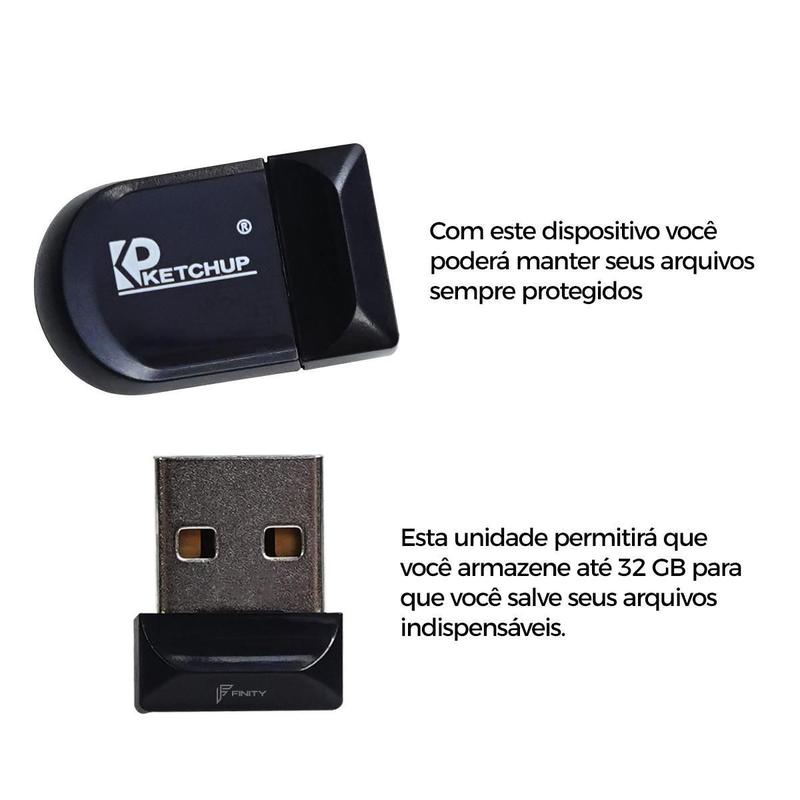 Mini Pen Driver 32Gb De Armazenamento Interno Flash Driver
